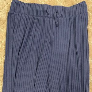 Blue Stretchy Flare Leggings